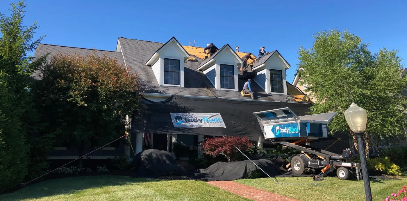 Storm damage documented on a Maxwell home