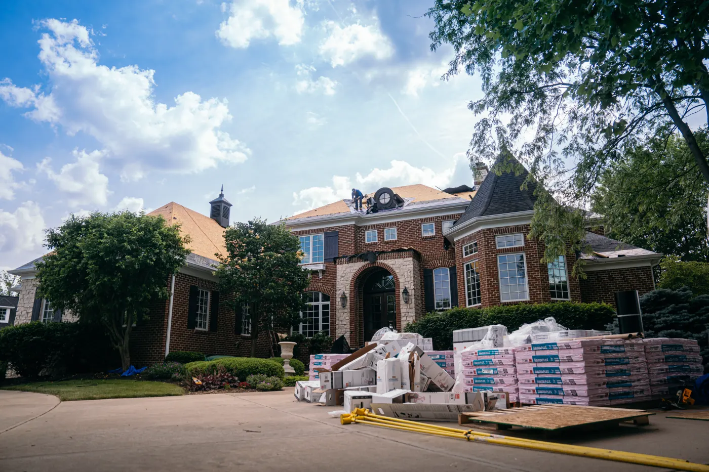 Shingle repair completed in Maxwell
